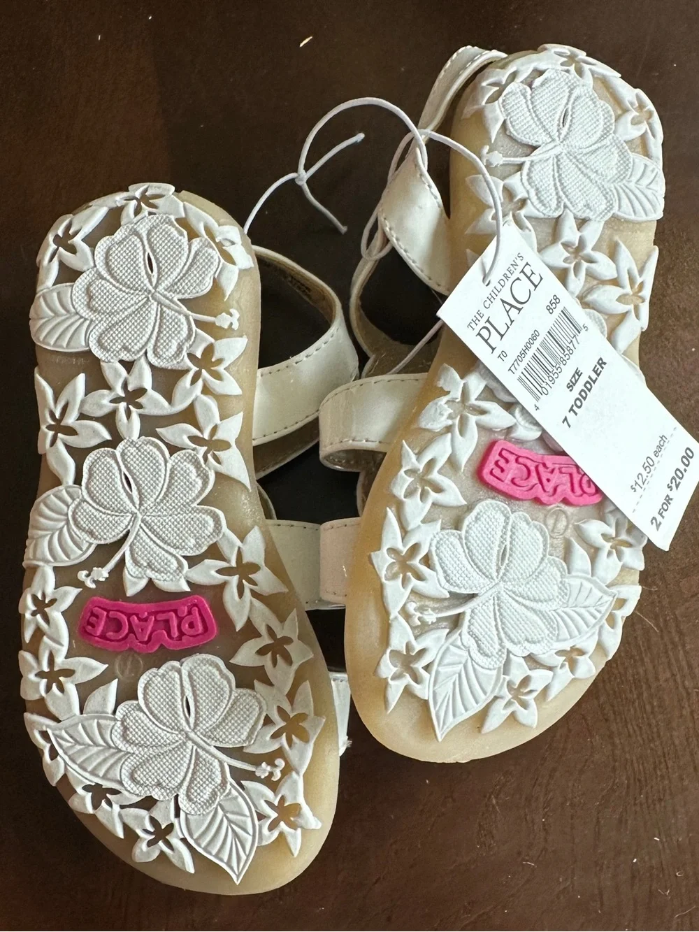 NWT The Children’s Place Sandals, Little Girl/Toddler 7‎
